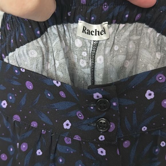 Button front floral skirt 1X - Picture 3 of 4